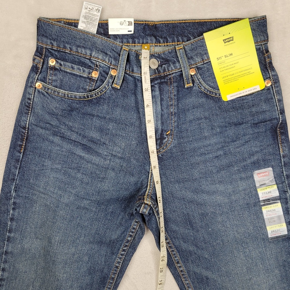 Levis 511 Jeans Mens‎ 29x30  Denim Pants Slim Performance Flex Comfort 045115656 - Picture 6 of 9